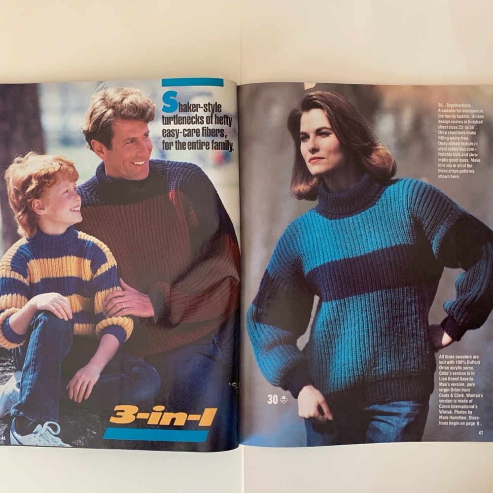 Knitting With Simplicity Magazine 30 Winning Fall Designs Full Patterns Included - Picture 16 of 17
